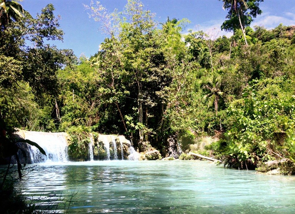 Cahambugay falls island near dumaguete