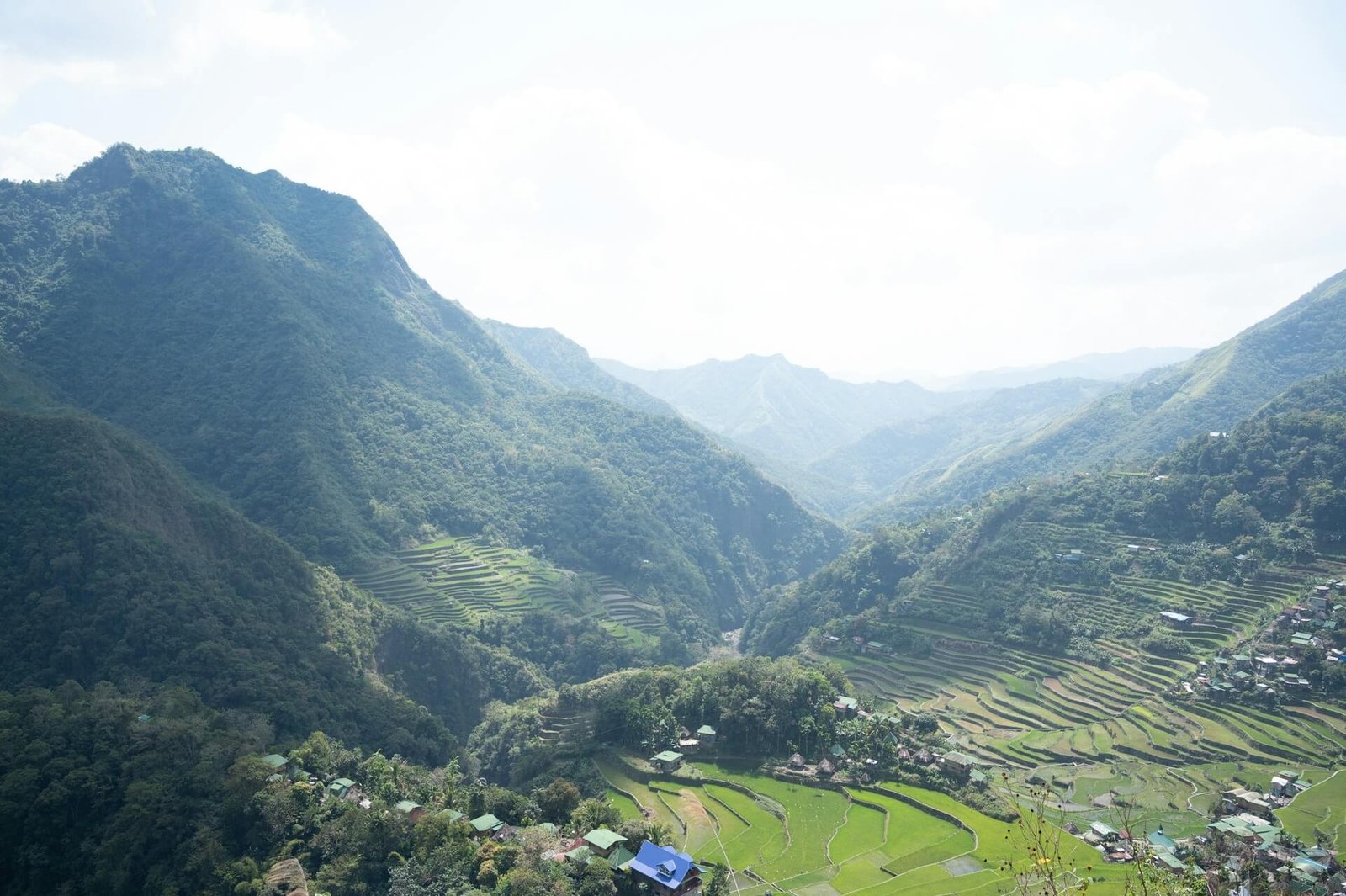 Batad rice terraces carved into the mountains of Ifugao, Philippines